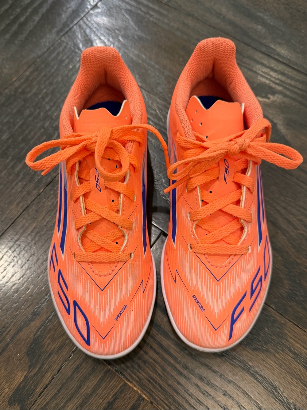 Adidas F50 Kids Orange Indoor Shoes